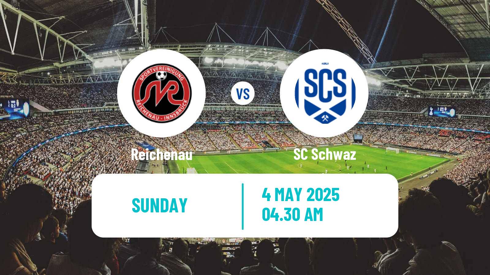 Soccer Austrian Regionalliga West Reichenau - Schwaz