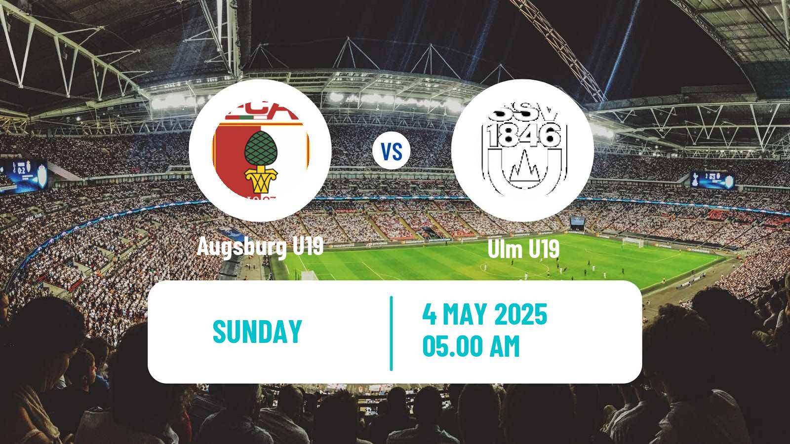 Soccer German DFB Youth League Augsburg U19 - Ulm U19