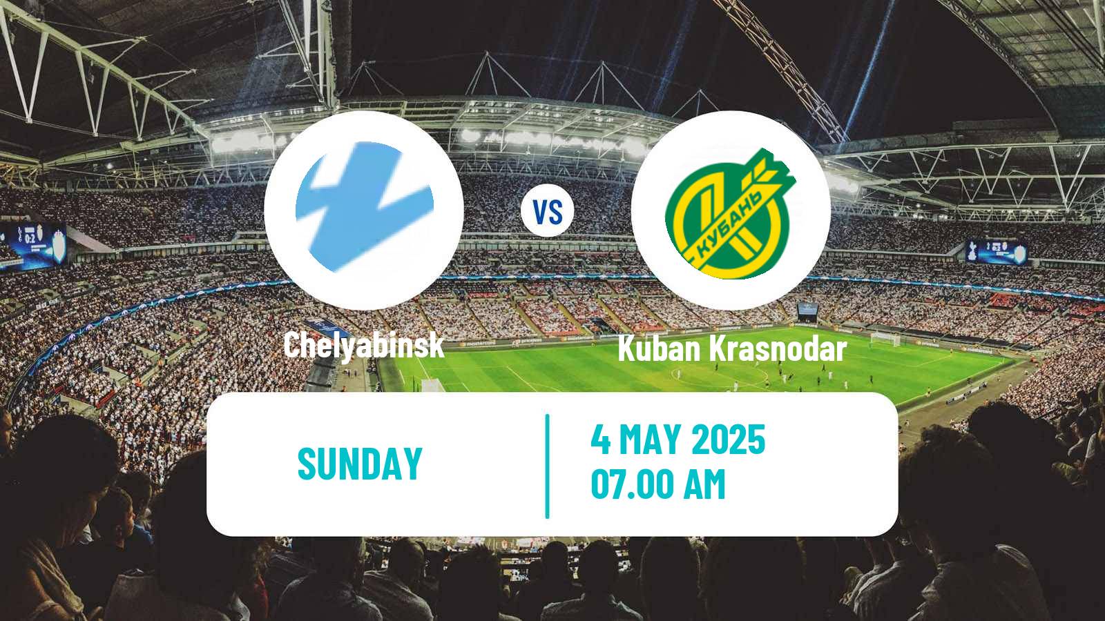 Soccer Russian FNL 2 Division A Gold Chelyabinsk - Kuban Krasnodar