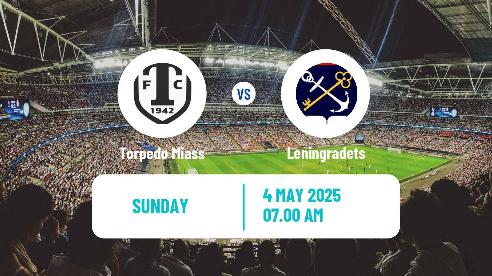 Soccer Russian FNL 2 Division A Gold Torpedo Miass - Leningradets