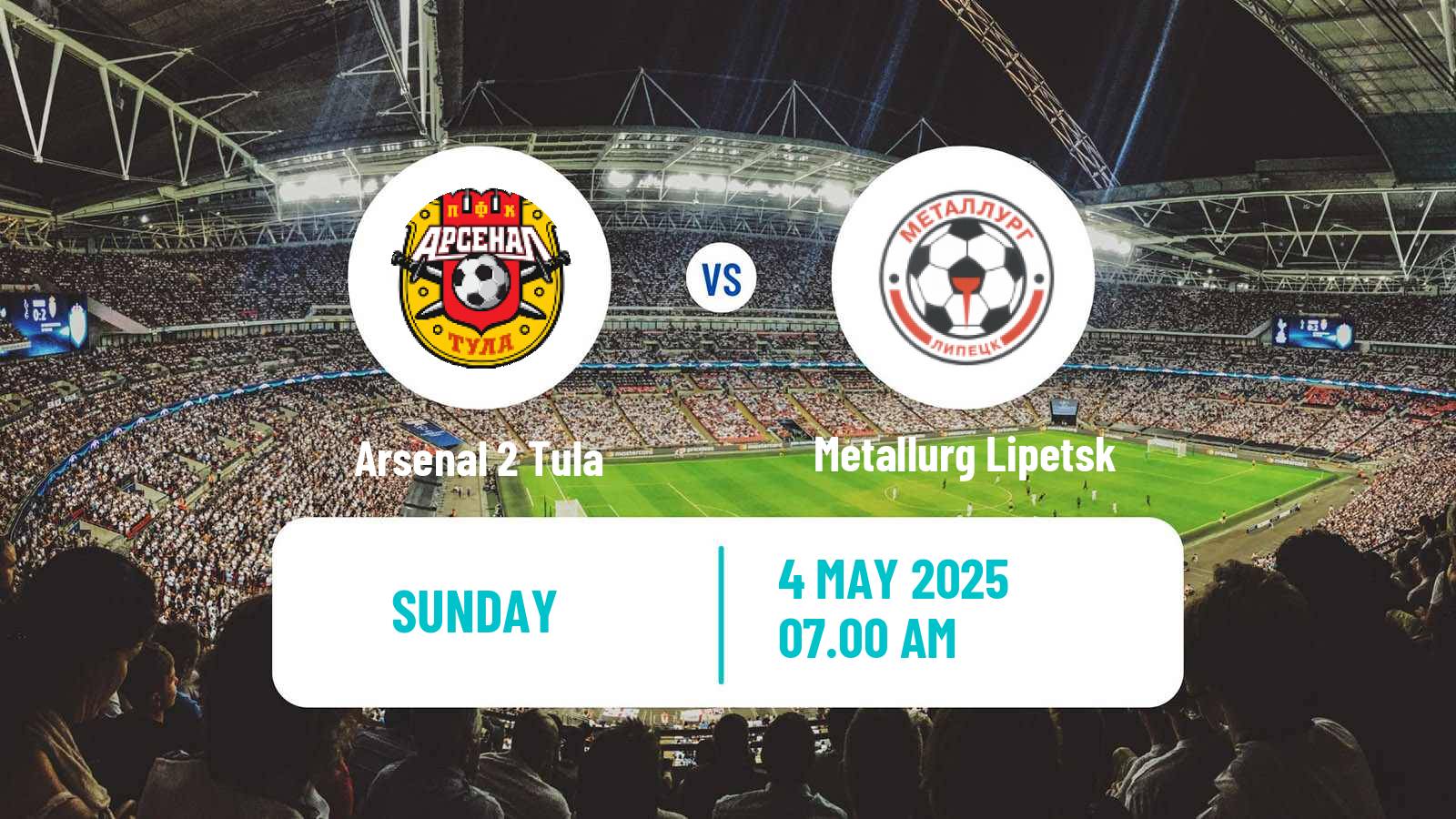 Soccer FNL 2 Division B Group 3 Arsenal 2 Tula - Metallurg Lipetsk