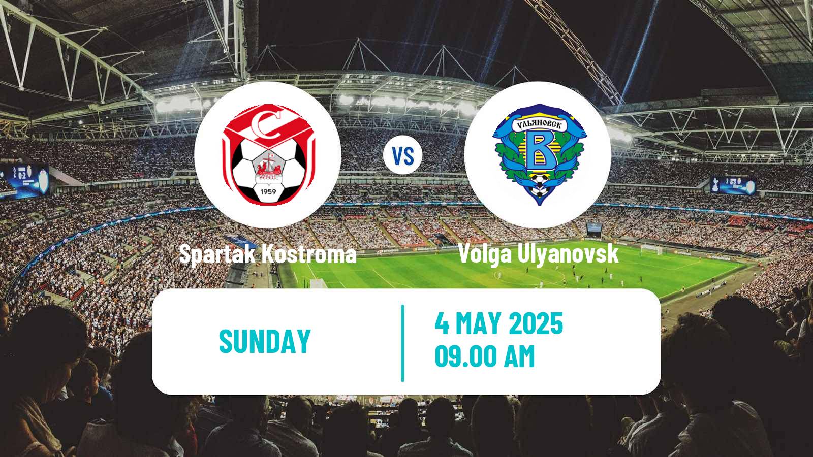 Soccer Russian FNL 2 Division A Gold Spartak Kostroma - Volga Ulyanovsk