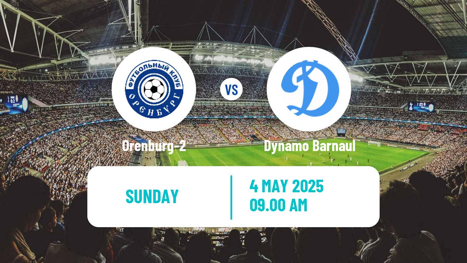 Soccer  FNL 2 Division B Group 4 Orenburg-2 - Dynamo Barnaul