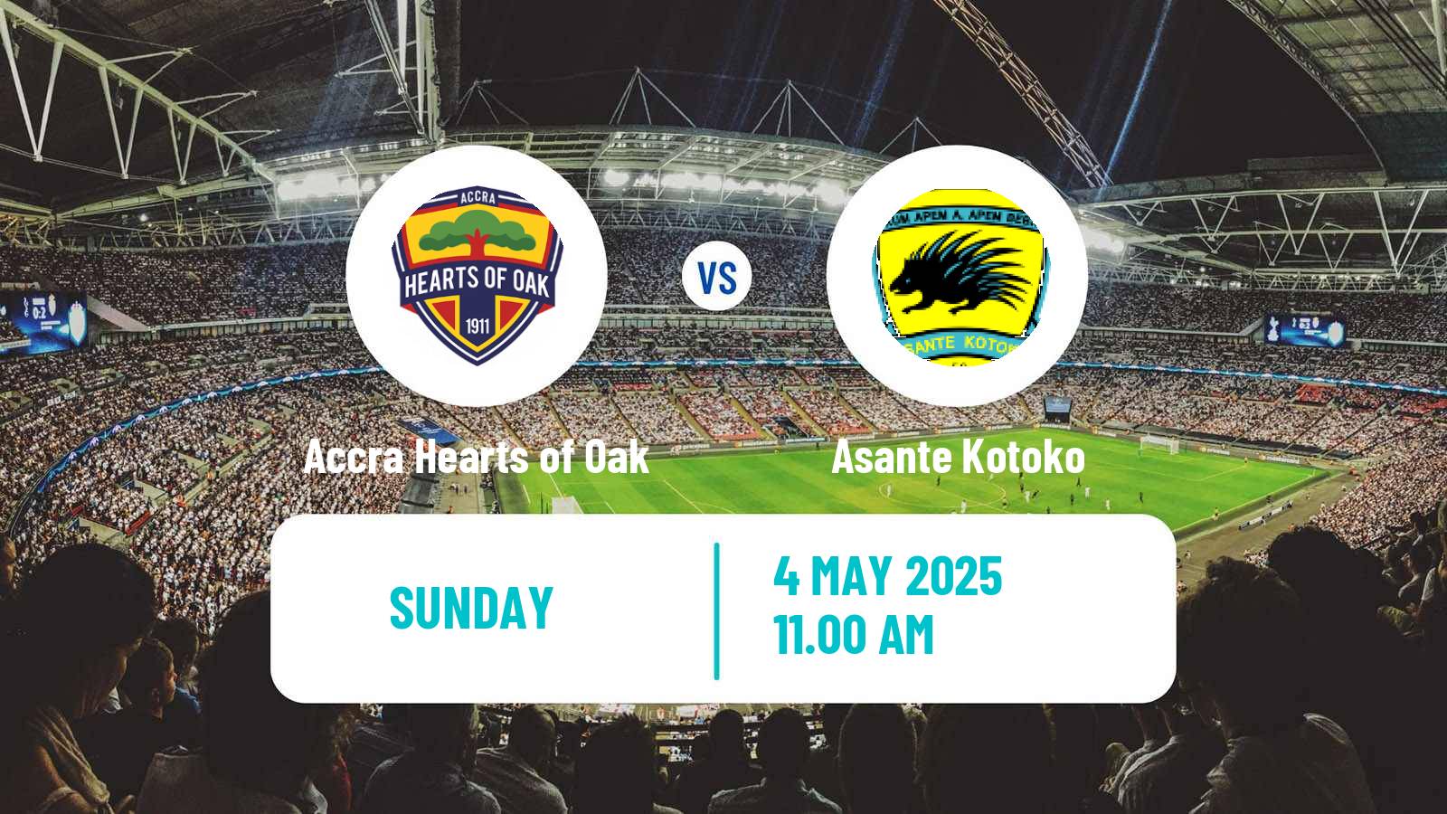 Soccer Ghanaian Premier League Accra Hearts of Oak - Asante Kotoko