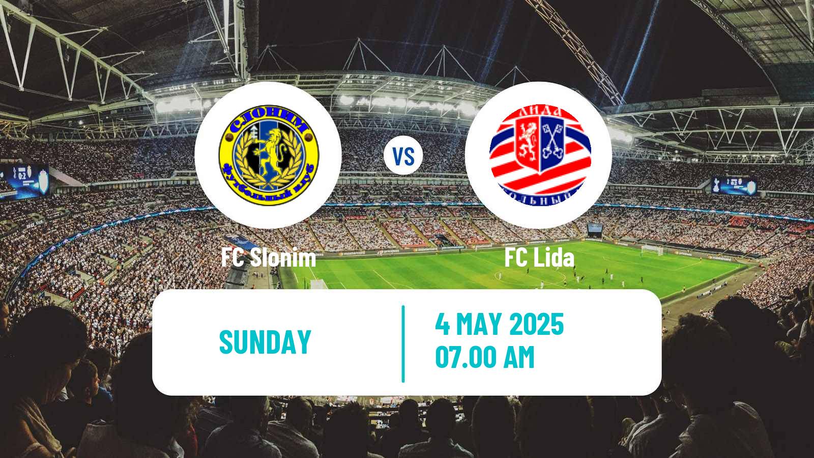 Soccer Belarusian Pershaya Liga Slonim - Lida