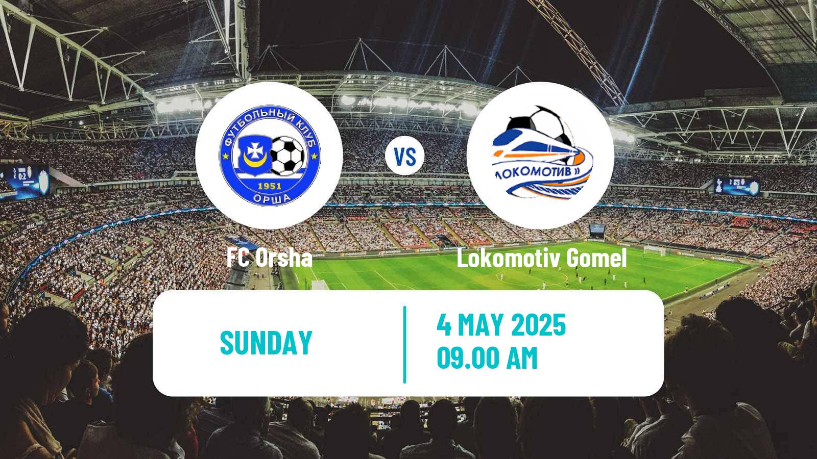 Soccer Belarusian Pershaya Liga Orsha - Lokomotiv Gomel
