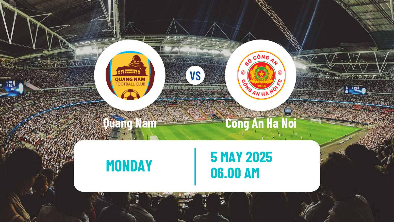 Soccer Vietnamese V League 1 Quang Nam - Cong An Ha Noi