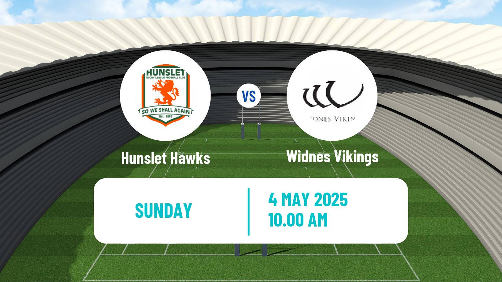 Rugby league English Championship Rugby League Hunslet Hawks - Widnes Vikings