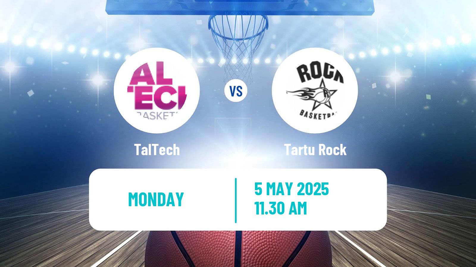 Basketball Estonian Korvpalli Meistriliiga TalTech - Tartu Rock