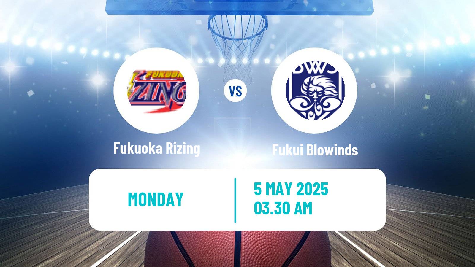 Basketball Japan B2 League Basketball Fukuoka Rizing - Fukui Blowinds
