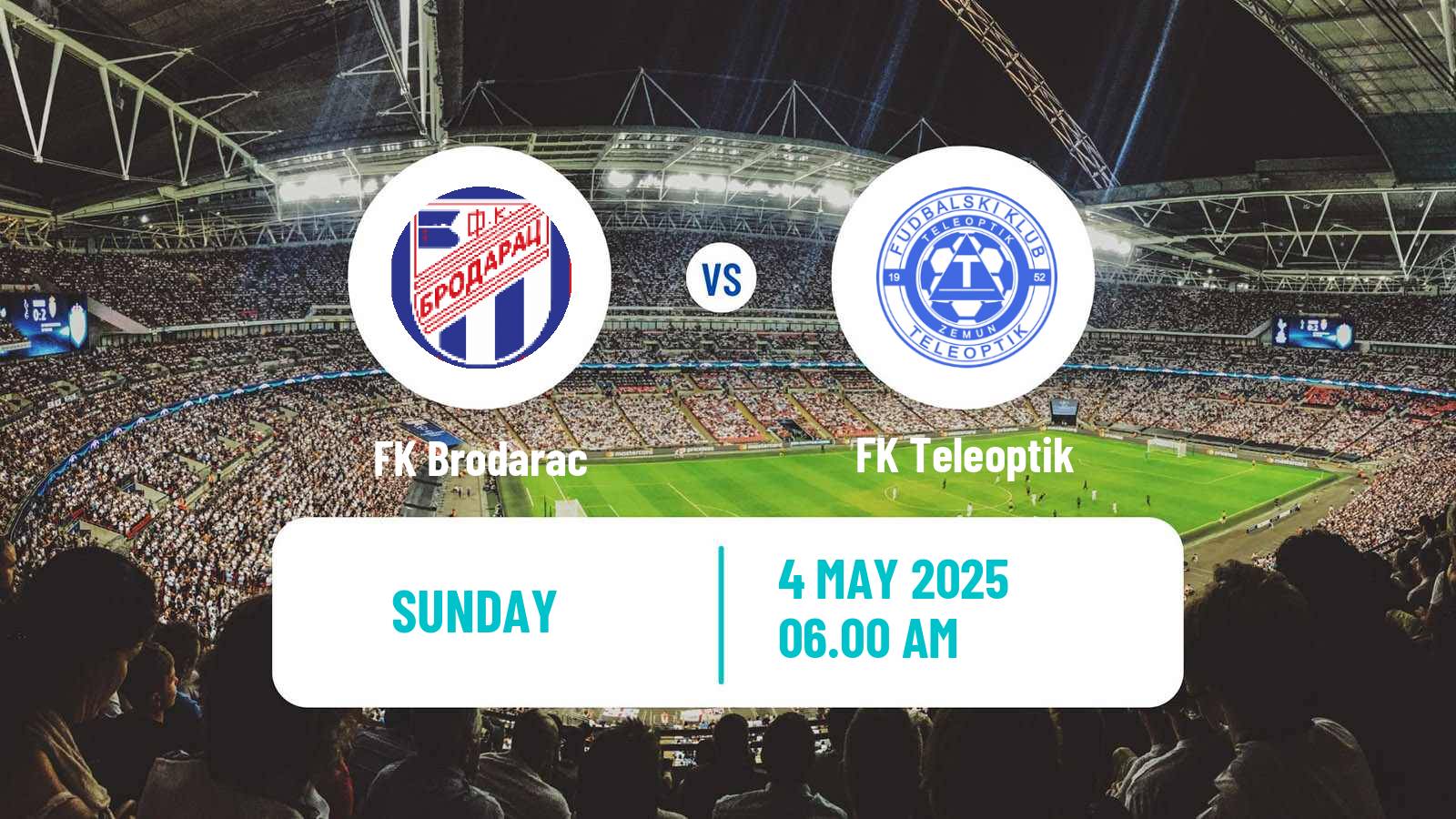 Soccer Serbian Srpska Liga - Belgrade Brodarac - Teleoptik
