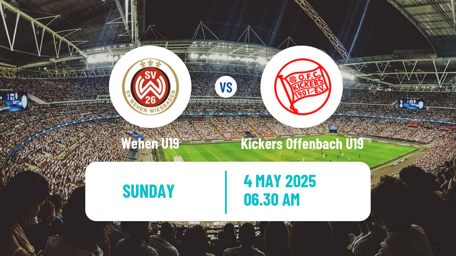 Soccer German DFB Youth League Wehen U19 - Kickers Offenbach U19