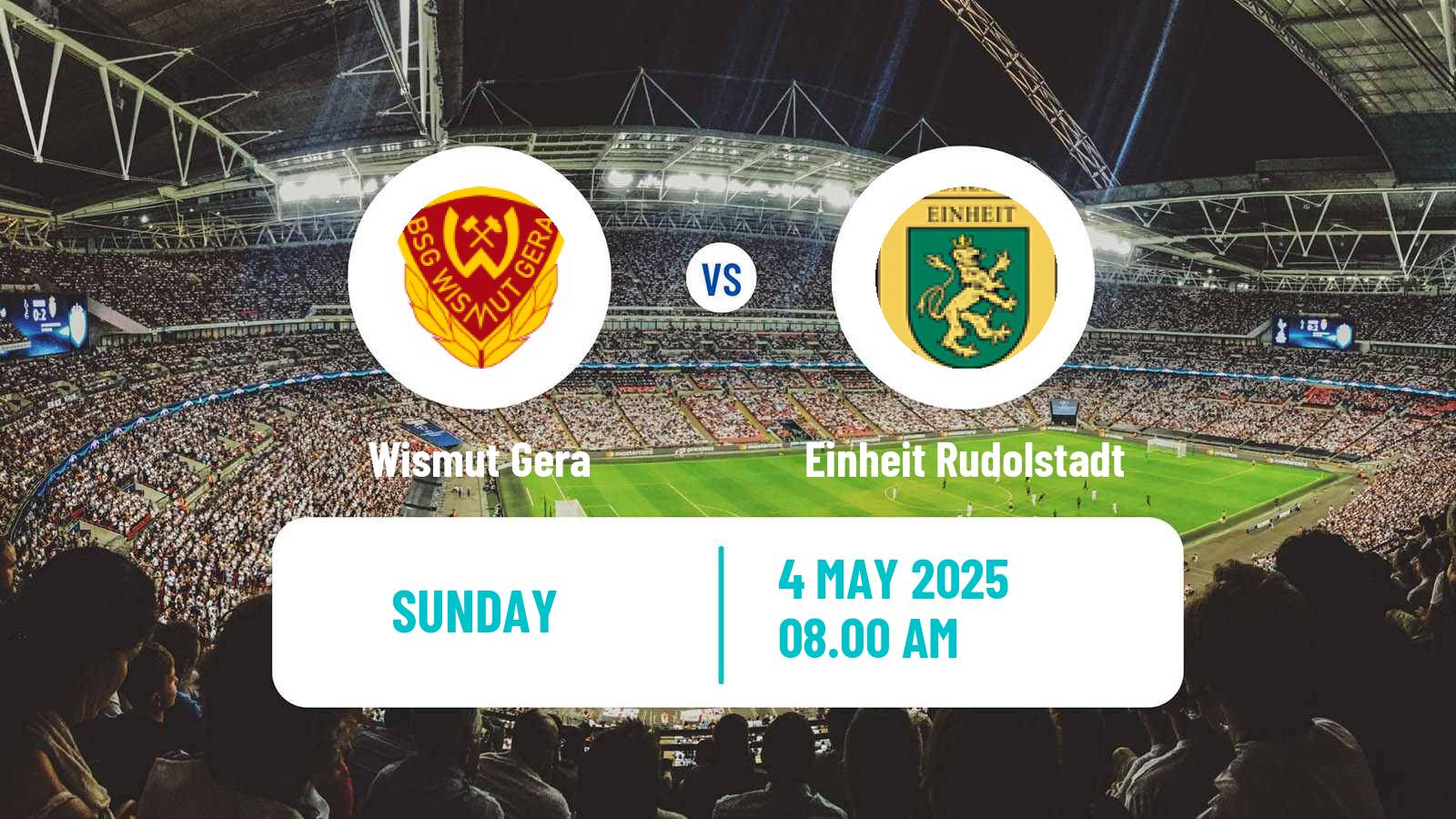 Soccer German Oberliga NOFV- Süd Wismut Gera - Einheit Rudolstadt