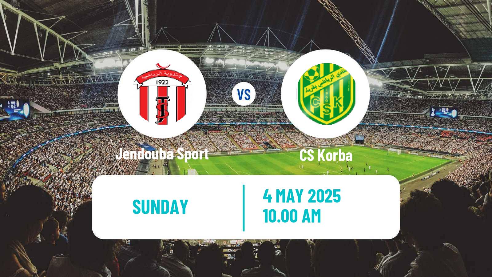 Soccer Tunisian Ligue 2 Jendouba Sport - Korba