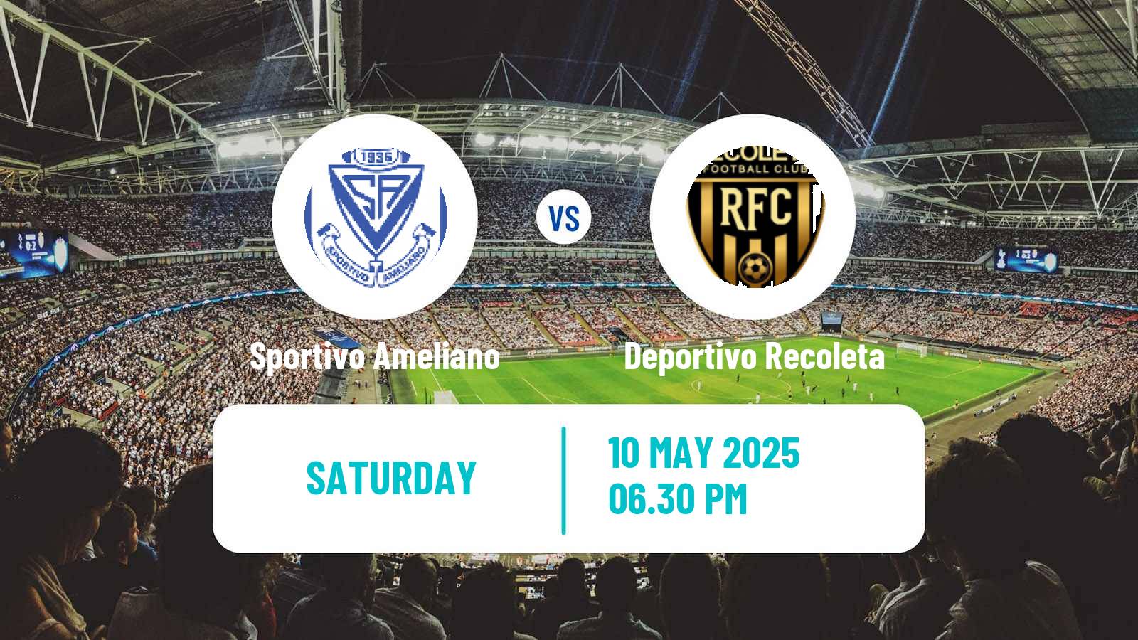 Soccer Paraguayan Primera Division Sportivo Ameliano - Deportivo Recoleta