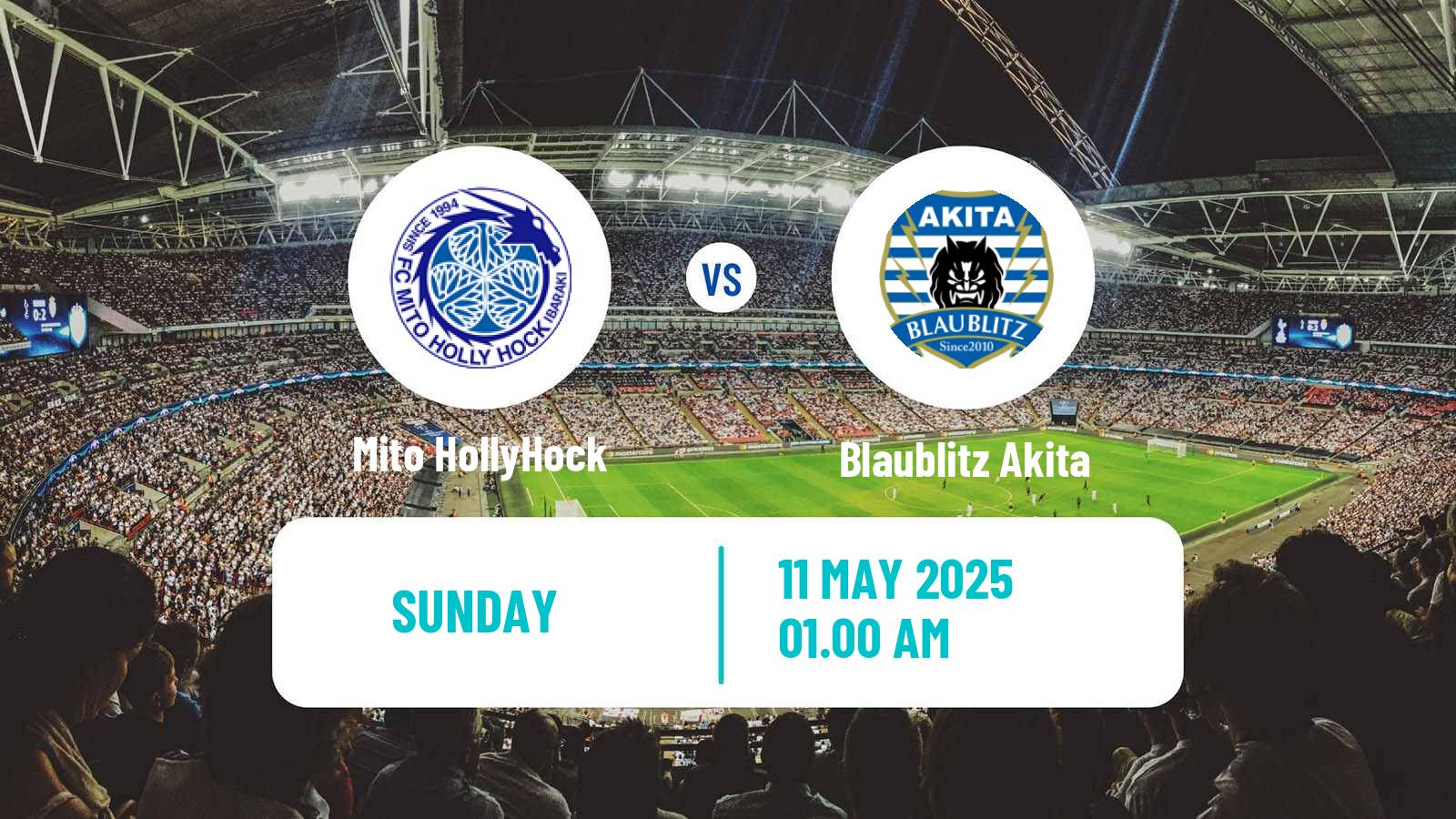 Soccer Japan J2 League Mito HollyHock - Blaublitz Akita