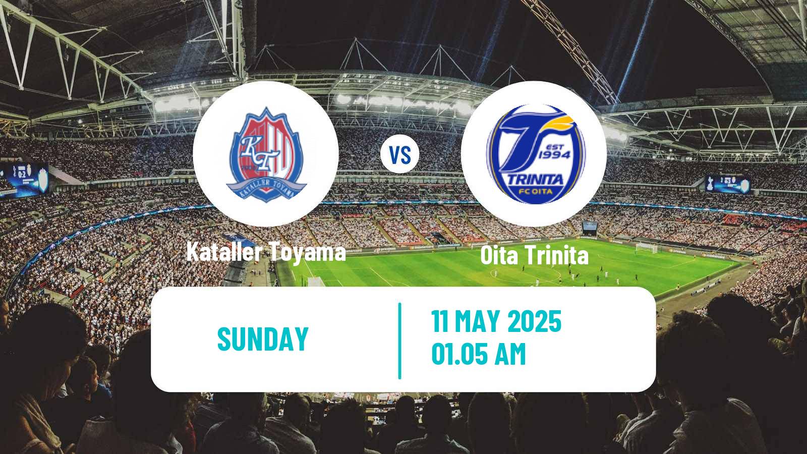 Soccer Japan J2 League Kataller Toyama - Oita Trinita