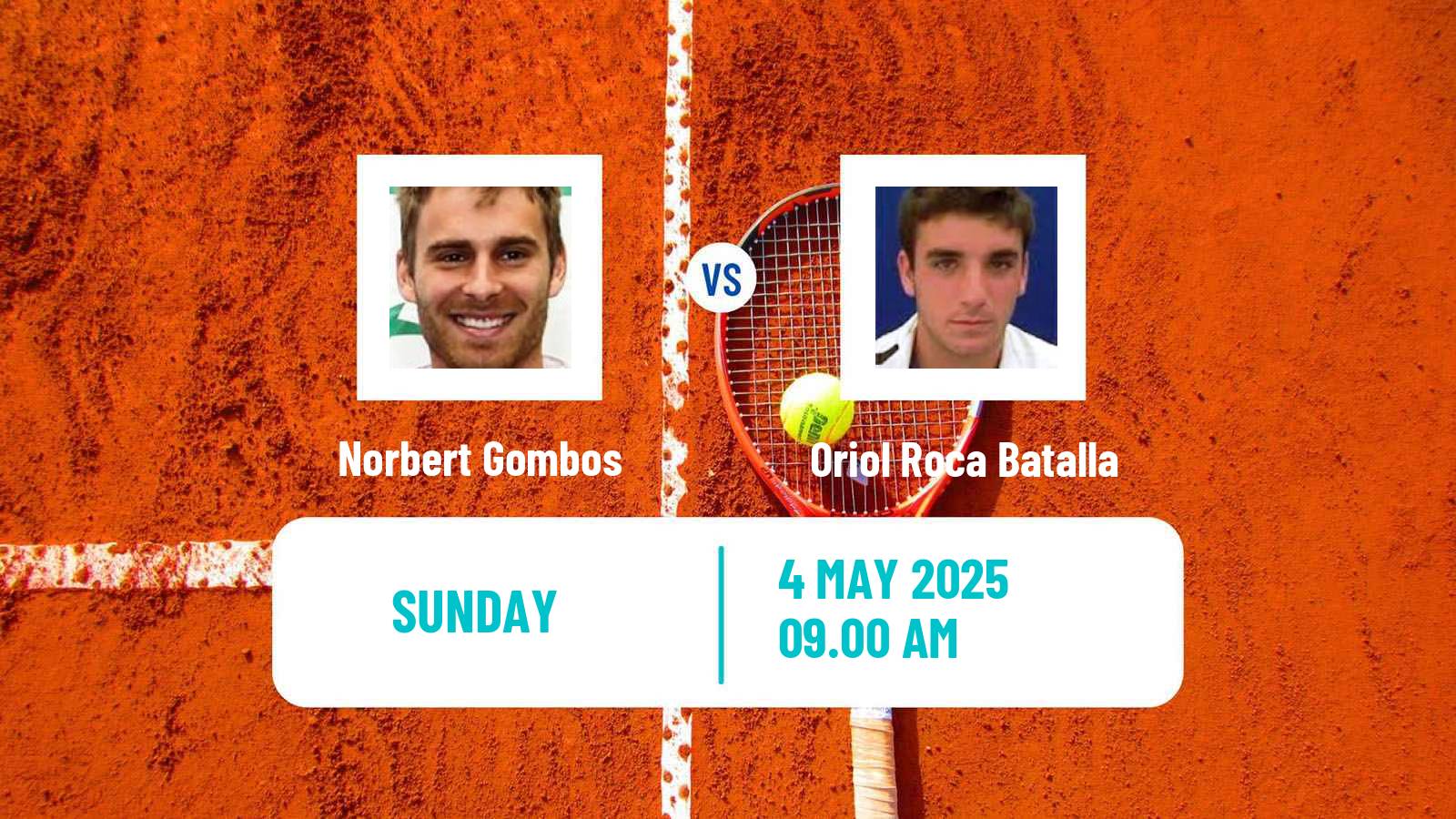 Tennis Prague Challenger Men Norbert Gombos - Oriol Roca Batalla