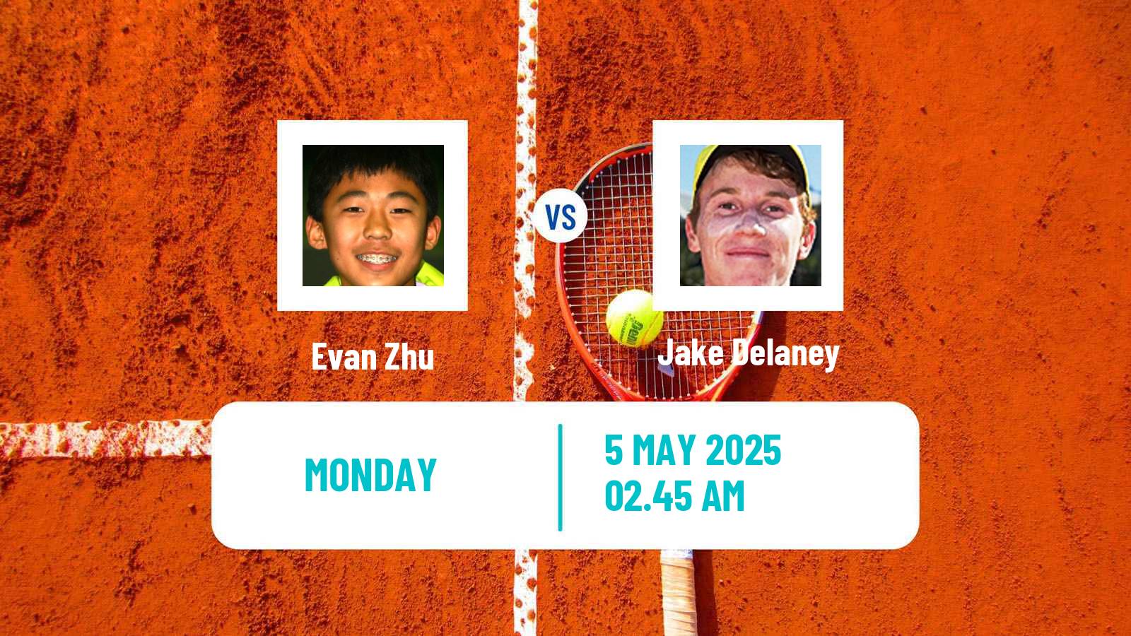 Tennis Wuxi Challenger Men Evan Zhu - Jake Delaney