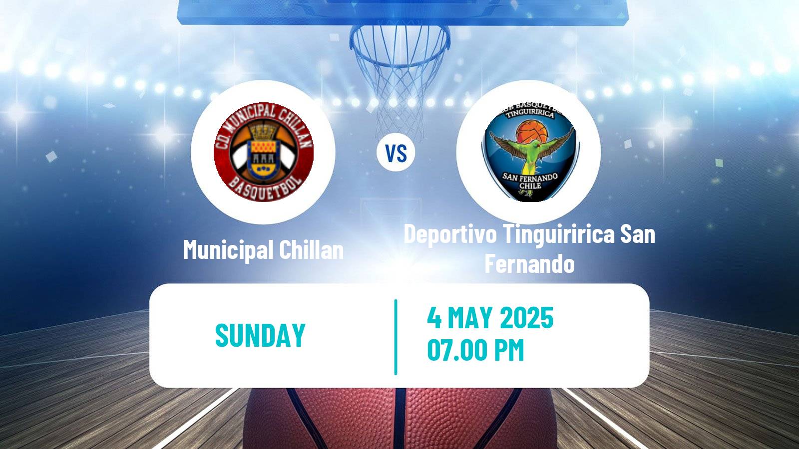 Basketball Chilean LNB 2 Municipal Chillan - Deportivo Tinguiririca San Fernando
