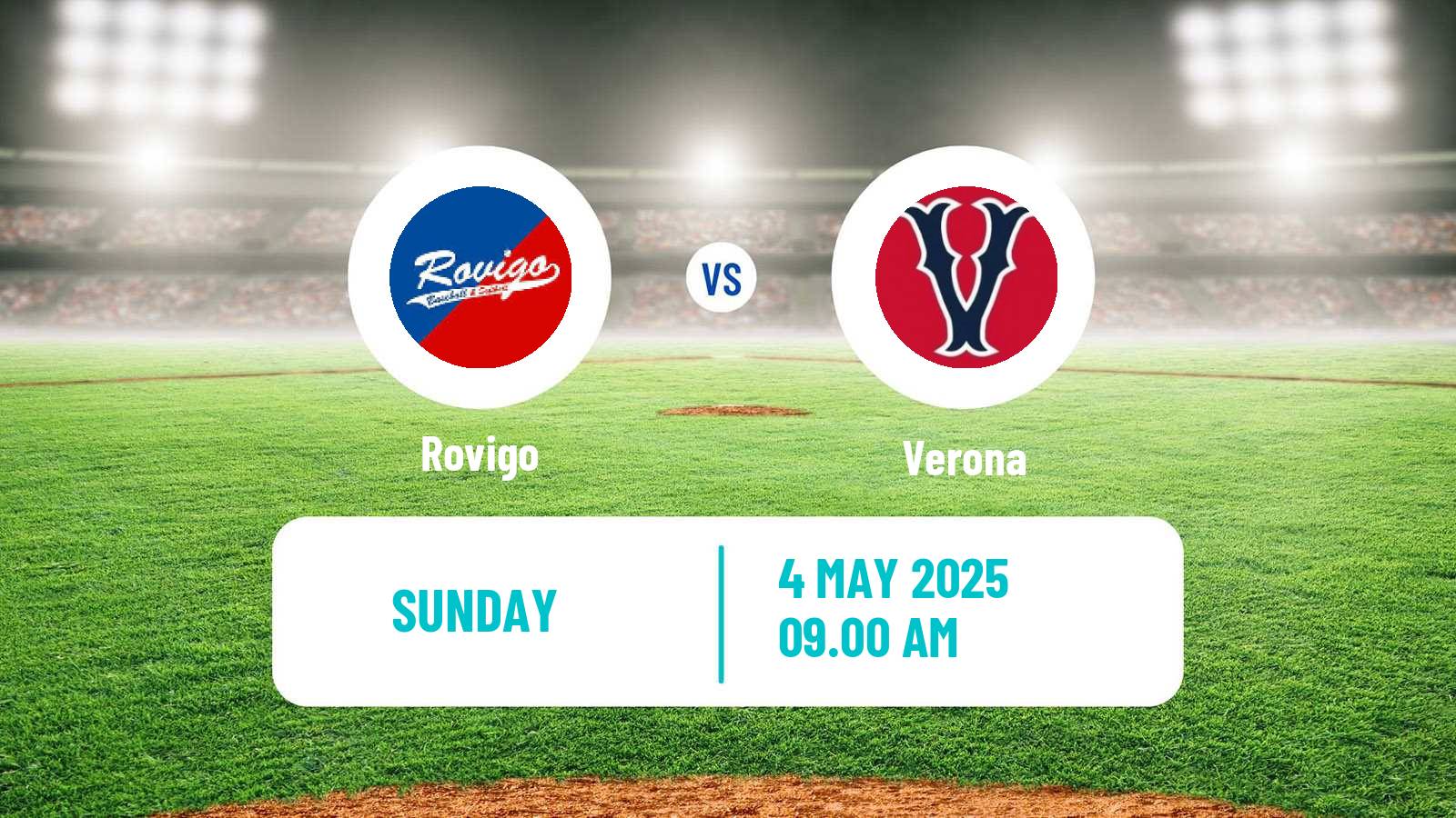 Baseball Italian Serie A1 Baseball Rovigo - Verona