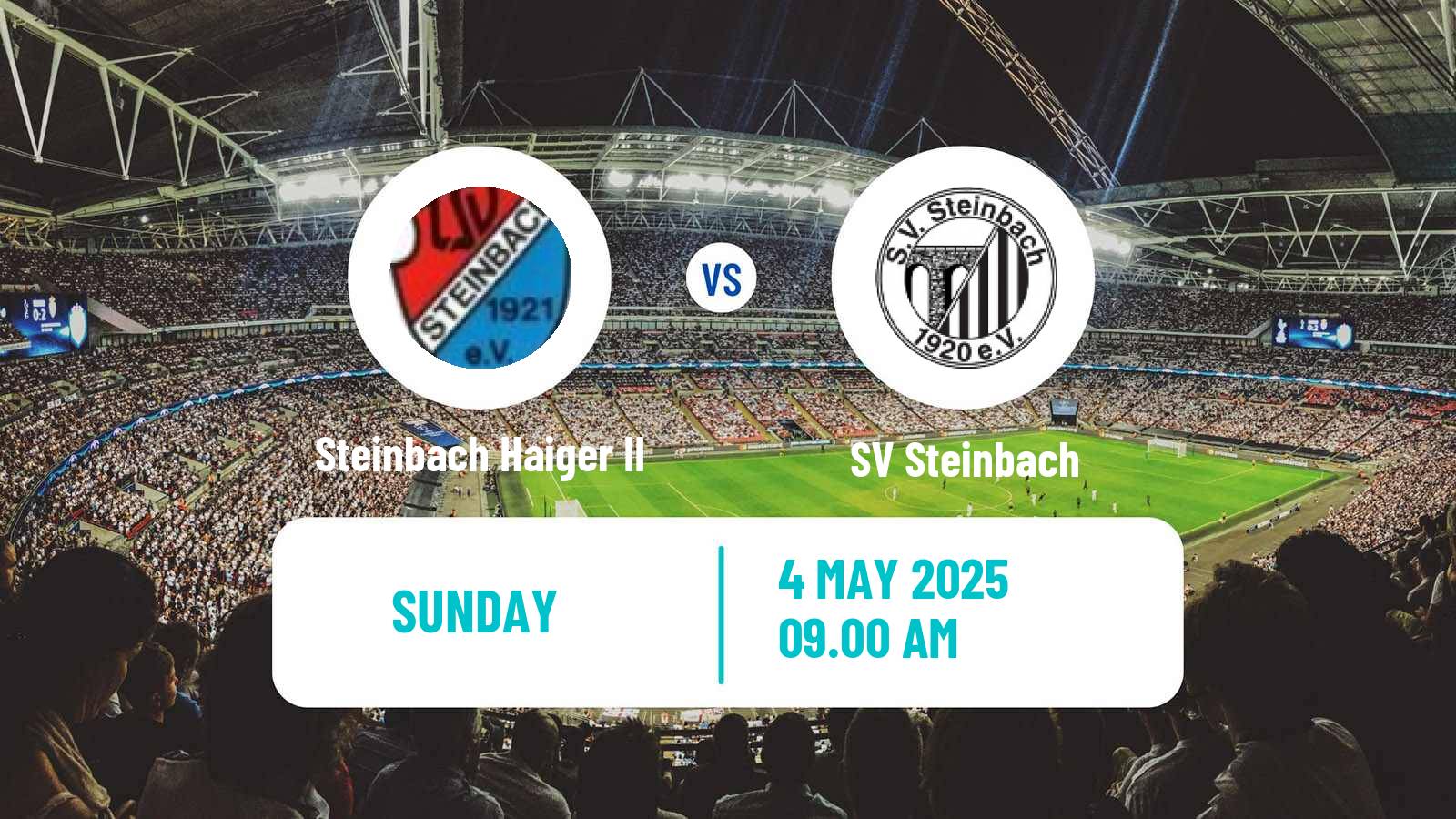 Soccer German Oberliga Hessen Steinbach Haiger II - SV Steinbach