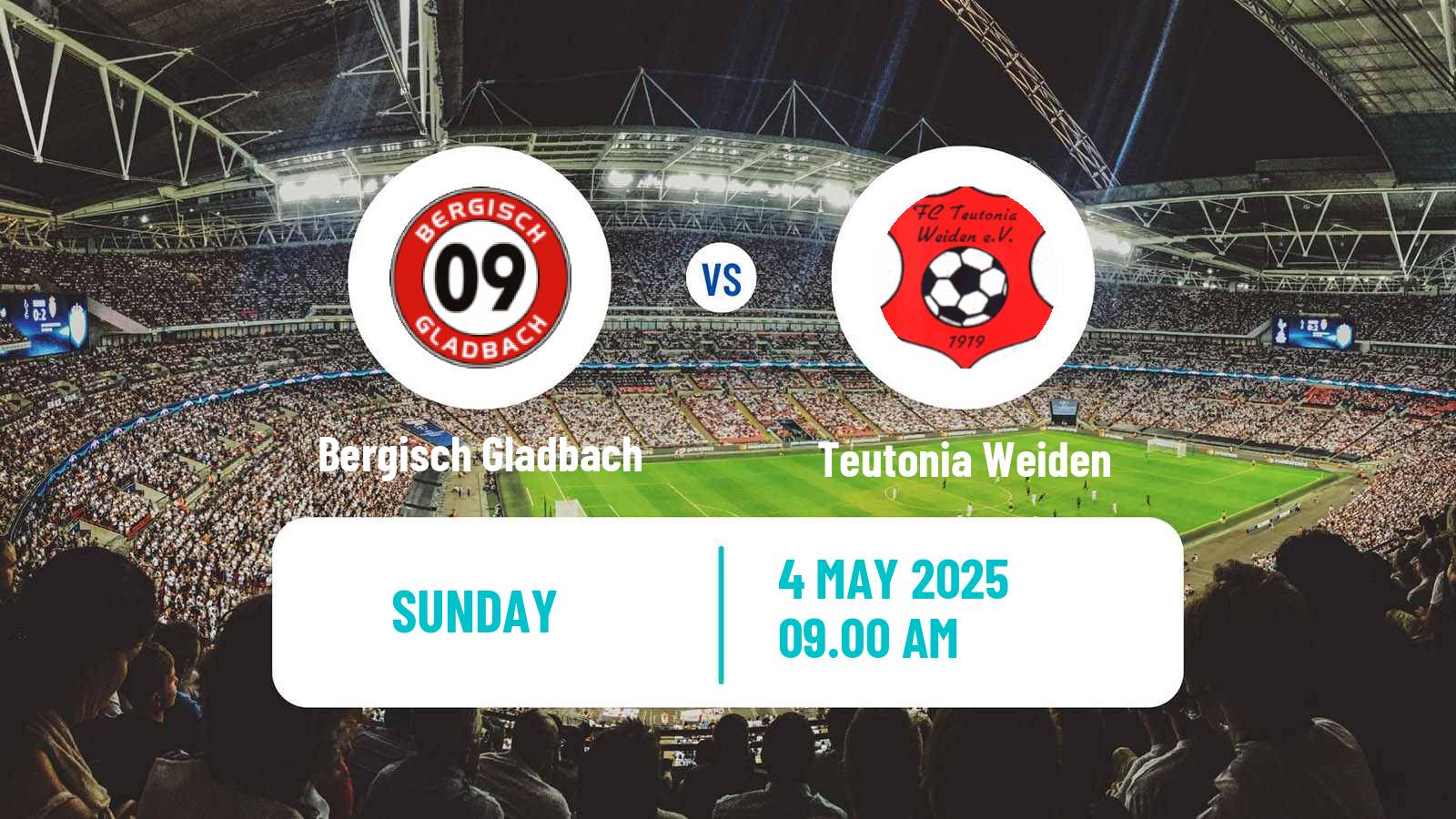 Soccer German Oberliga Mittelrhein Bergisch Gladbach - Teutonia Weiden