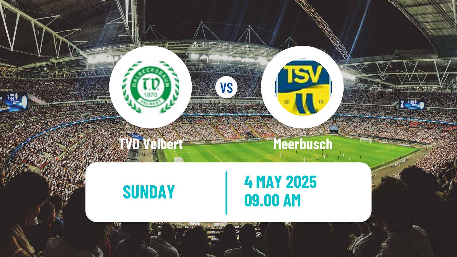 Soccer German Oberliga Niederrhein TVD Velbert - Meerbusch