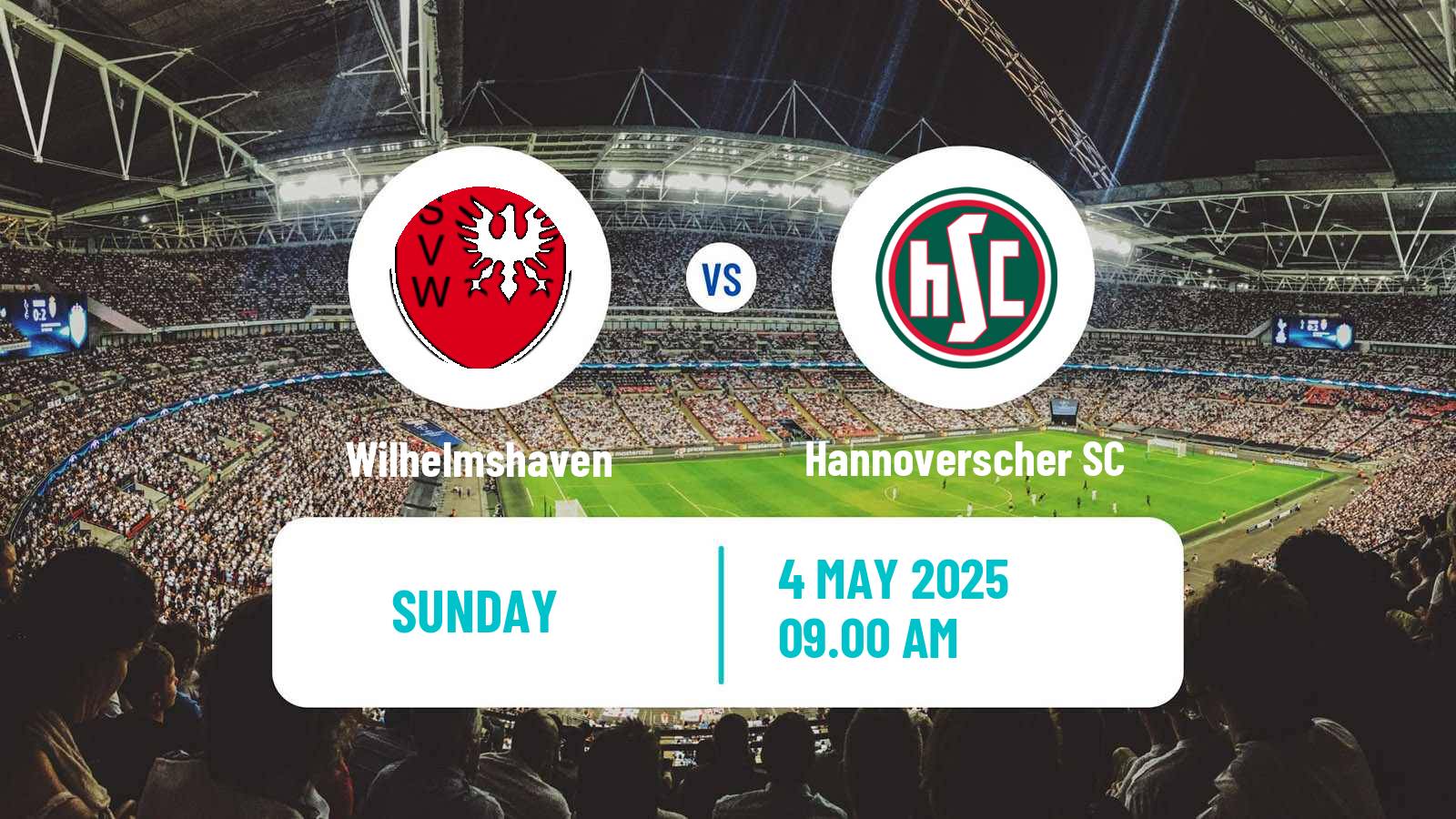Soccer German Oberliga Niedersachsen Wilhelmshaven - Hannoverscher SC
