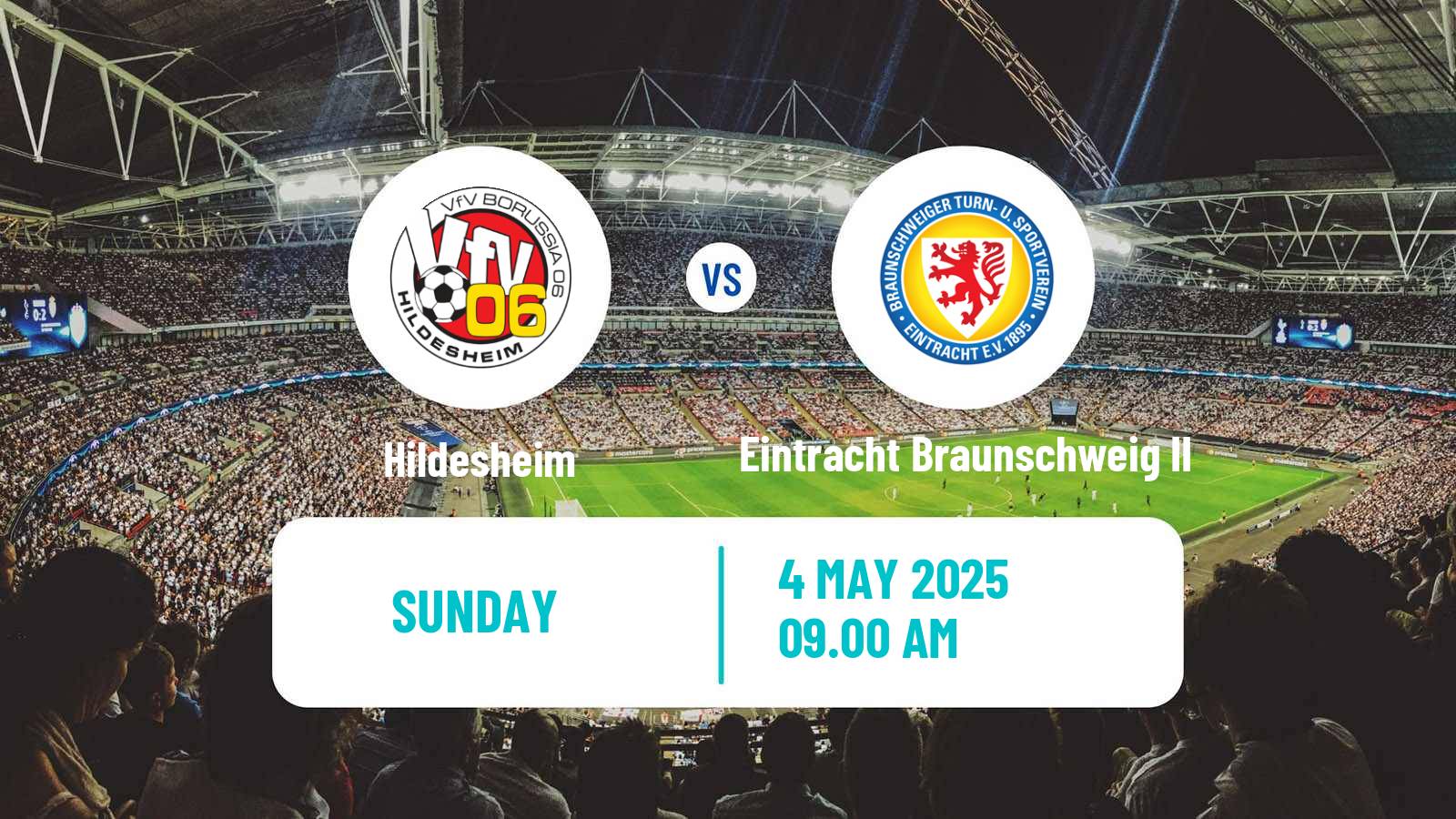 Soccer German Oberliga Niedersachsen Hildesheim - Eintracht Braunschweig II
