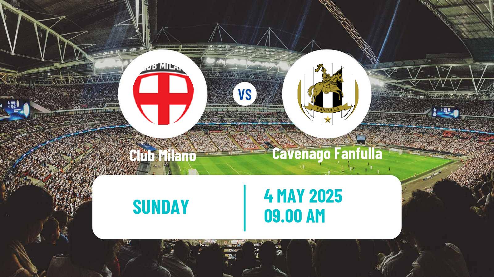 Soccer Italian Serie D - Group B Club Milano - Cavenago Fanfulla