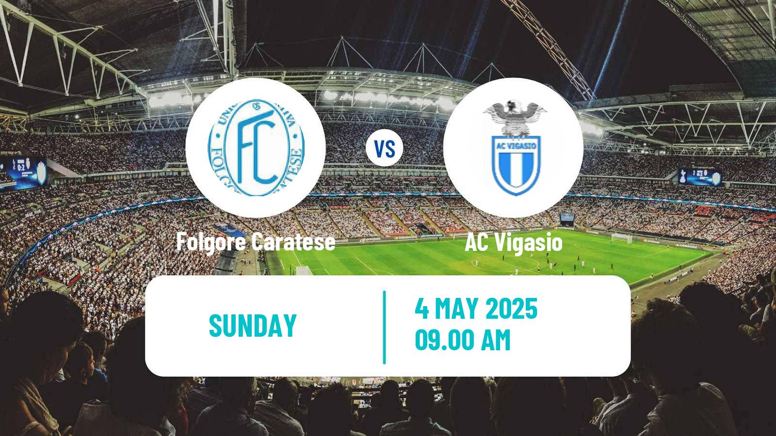 Soccer Italian Serie D - Group B Folgore Caratese - Vigasio