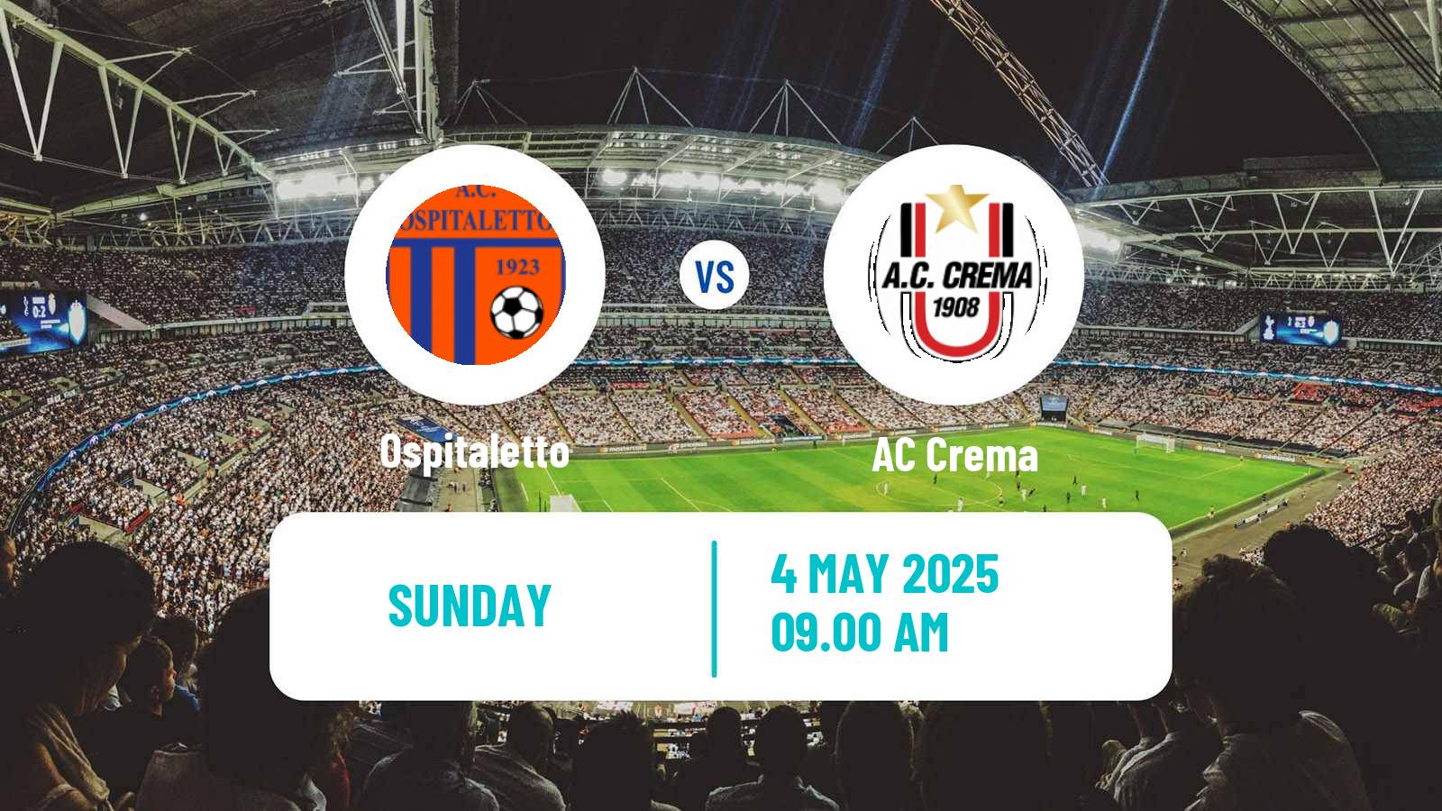 Soccer Italian Serie D - Group B Ospitaletto - Crema