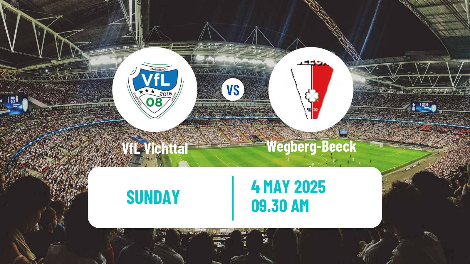 Soccer German Oberliga Mittelrhein Vichttal - Wegberg-Beeck