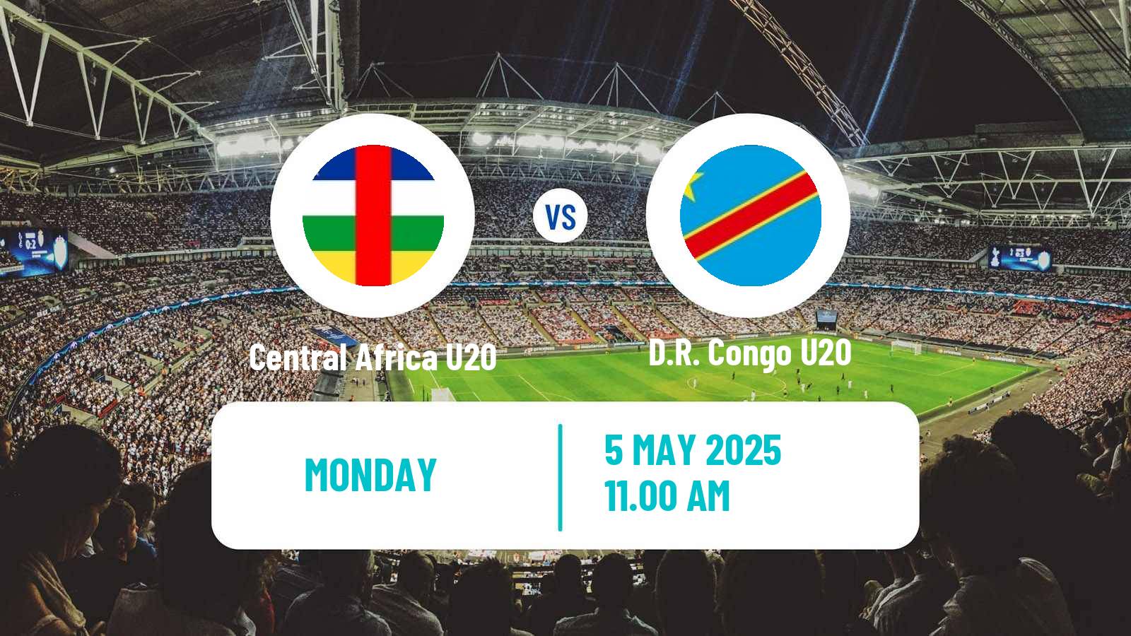 Soccer Africa Cup of Nations U20 Central Africa U20 - D.R. Congo U20