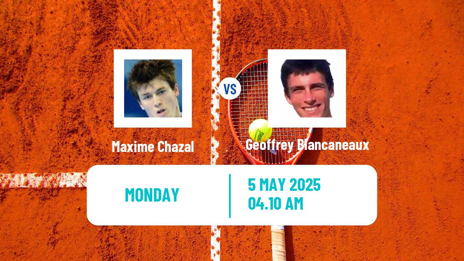Tennis Prague Challenger Men Maxime Chazal - Geoffrey Blancaneaux