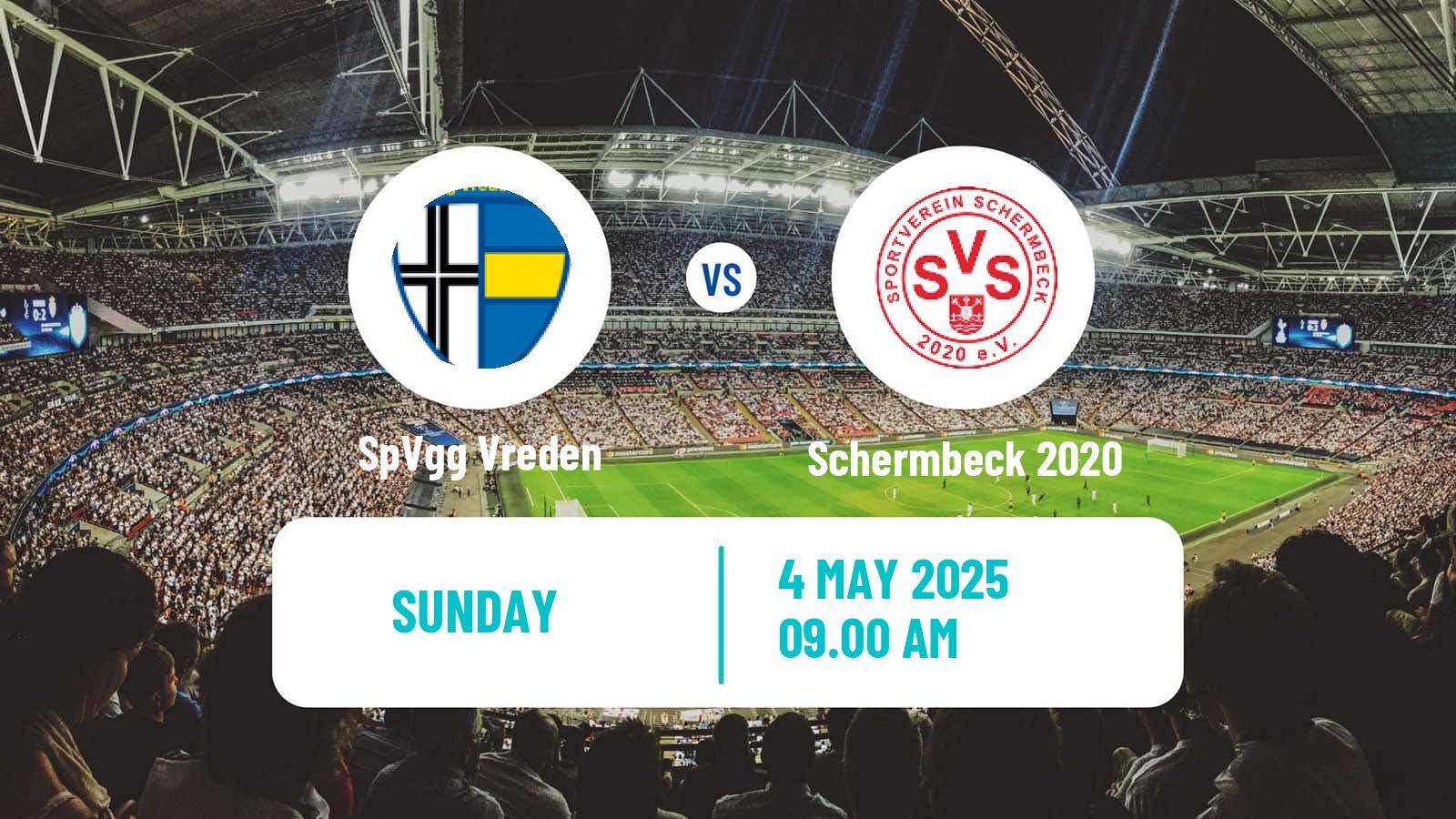 Soccer German Oberliga Westfalen Vreden - Schermbeck 2020