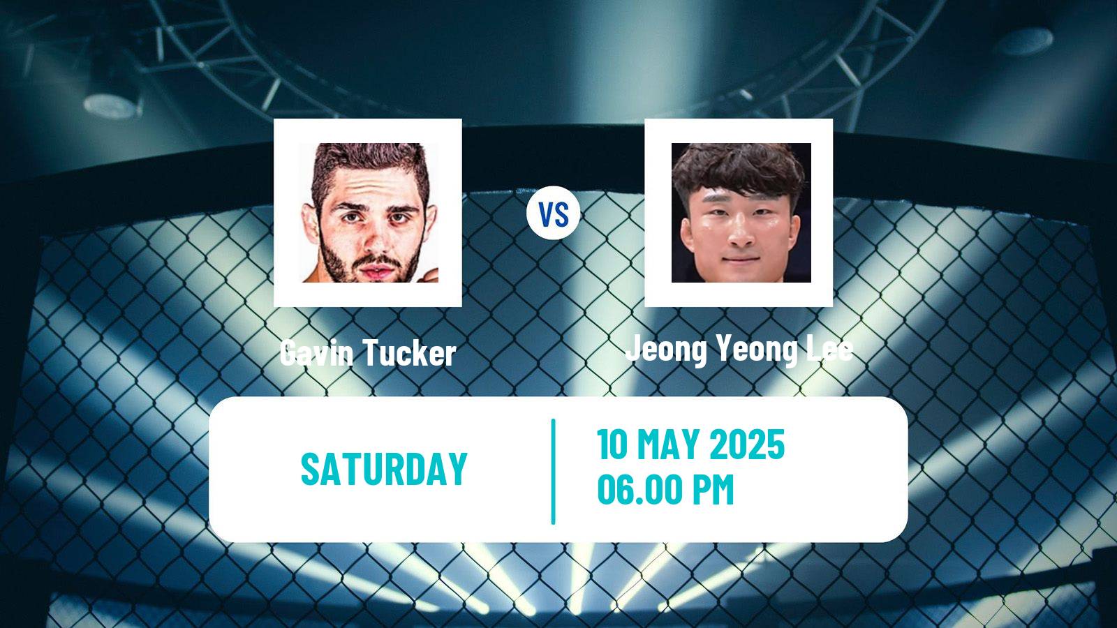 MMA Featherweight UFC Men Gavin Tucker - Jeong Yeong Lee