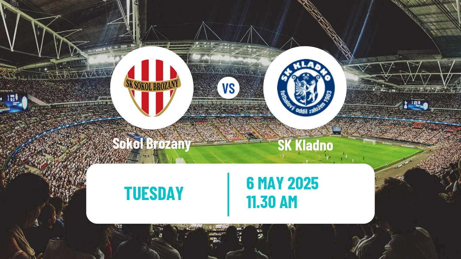 Soccer Czech CFL Group B Sokol Brozany - Kladno
