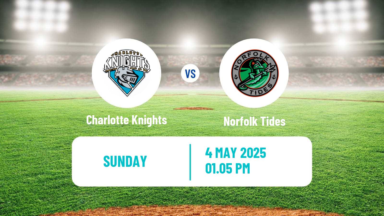 Baseball IL Charlotte Knights - Norfolk Tides