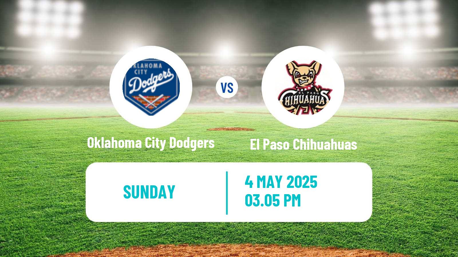 Baseball PCL Oklahoma City Dodgers - El Paso Chihuahuas