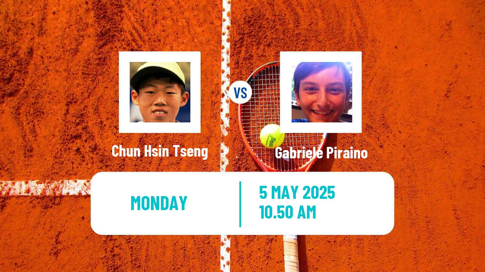Tennis ATP Roma Chun Hsin Tseng - Gabriele Piraino