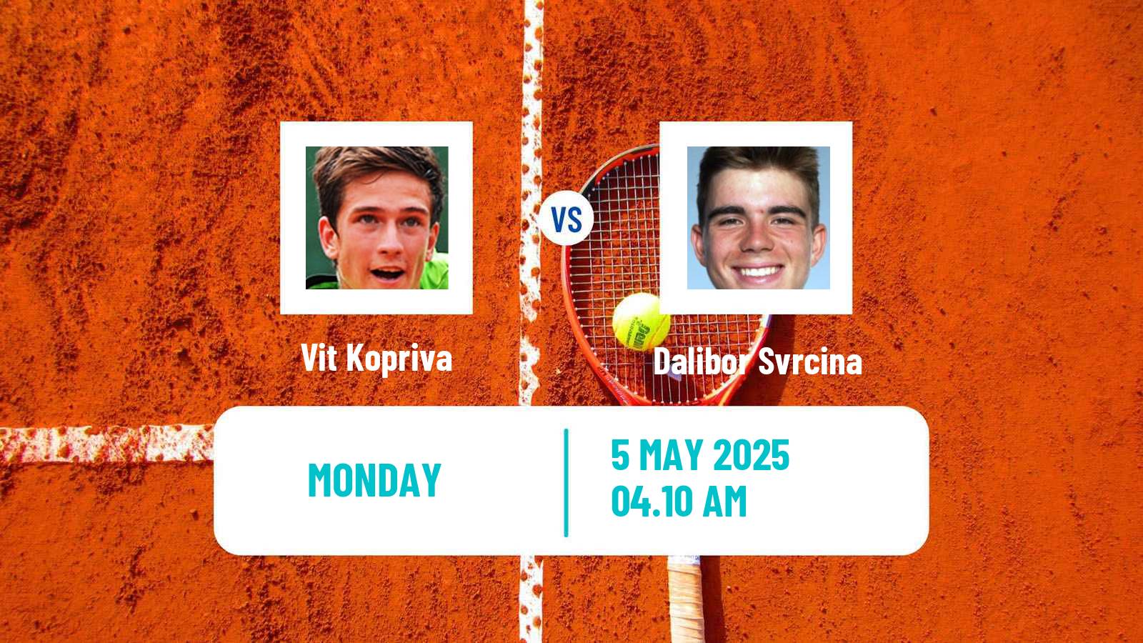 Tennis ATP Roma Vit Kopriva - Dalibor Svrcina