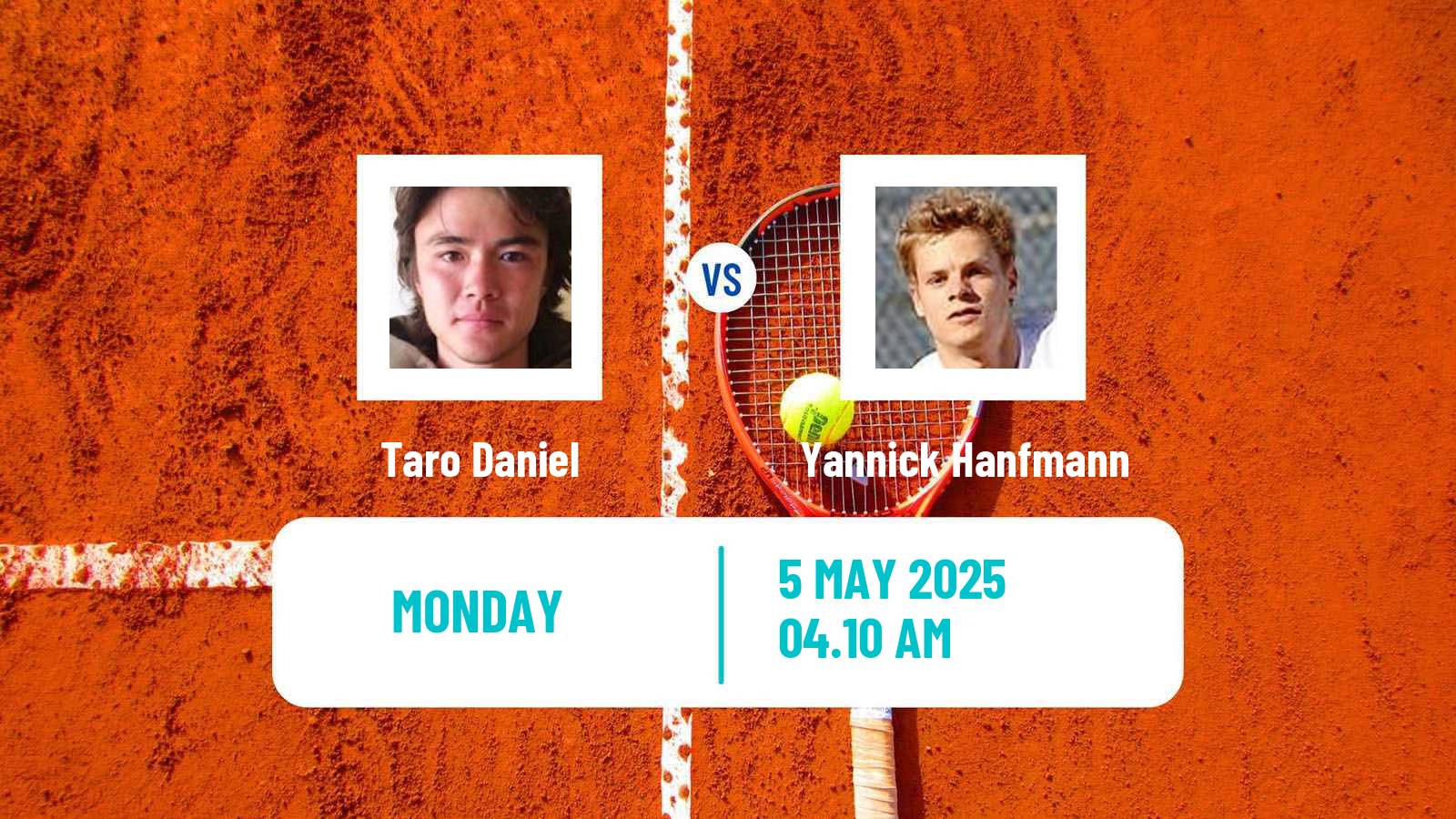 Tennis ATP Roma Taro Daniel - Yannick Hanfmann