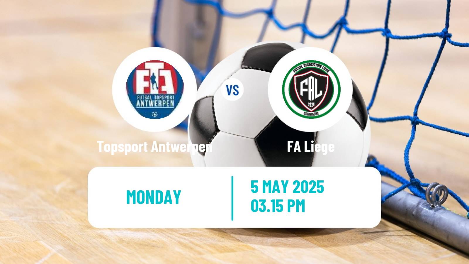 Futsal Belgian Division 1 Futsal Topsport Antwerpen - Liege