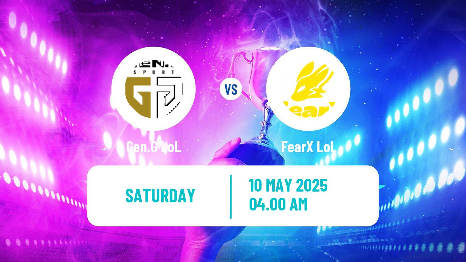 Esports League Of Legends Lck Gen.G - FearX