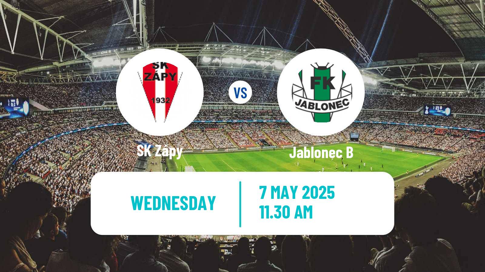 Soccer Czech CFL Group B Zápy - Jablonec B