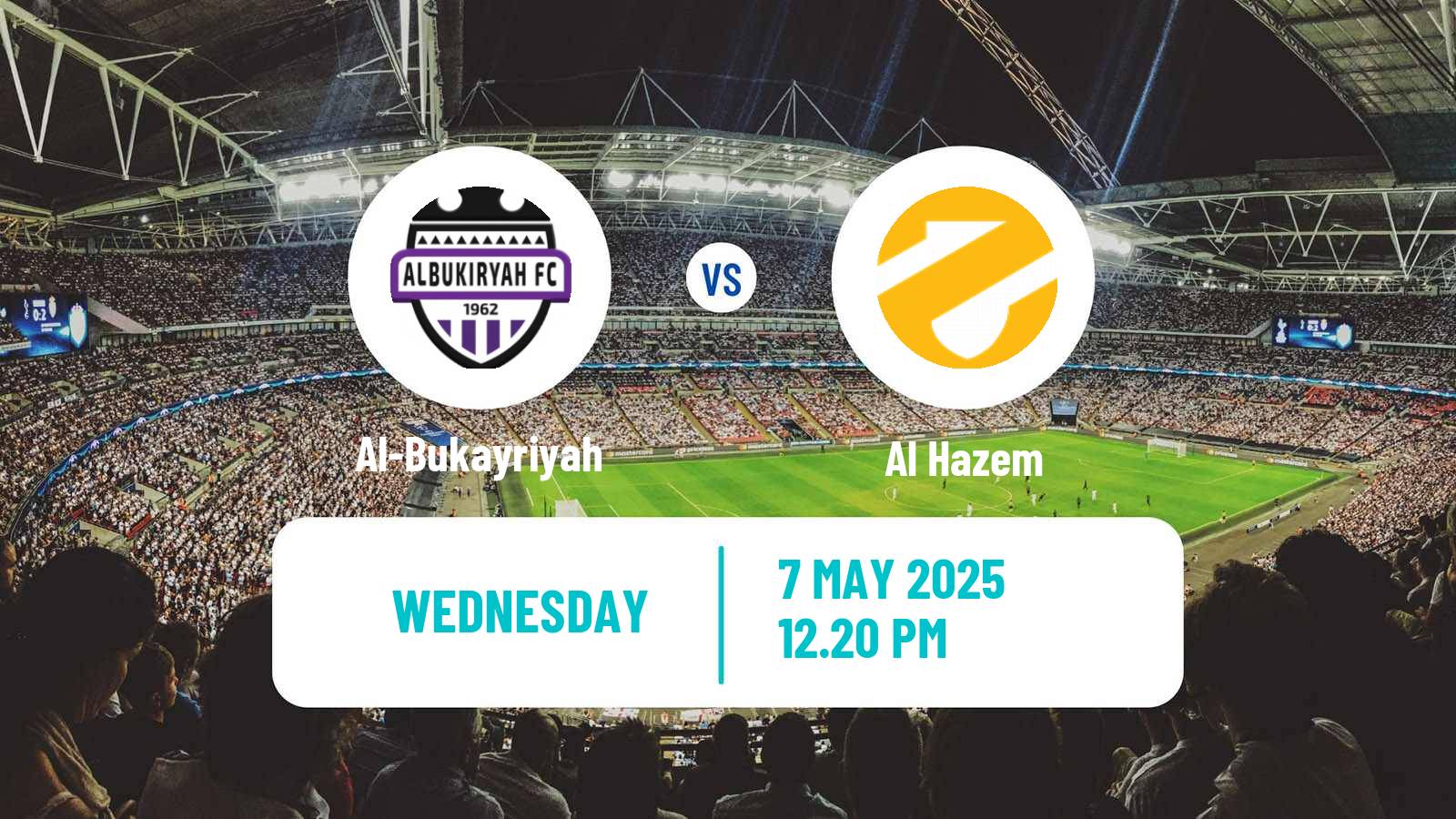 Soccer Saudi Division 1 Al-Bukayriyah - Al Hazem