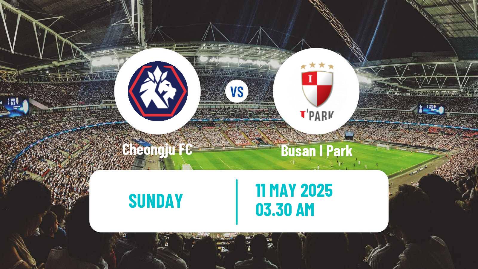 Soccer South Korean K-League 2 Cheongju - Busan I Park
