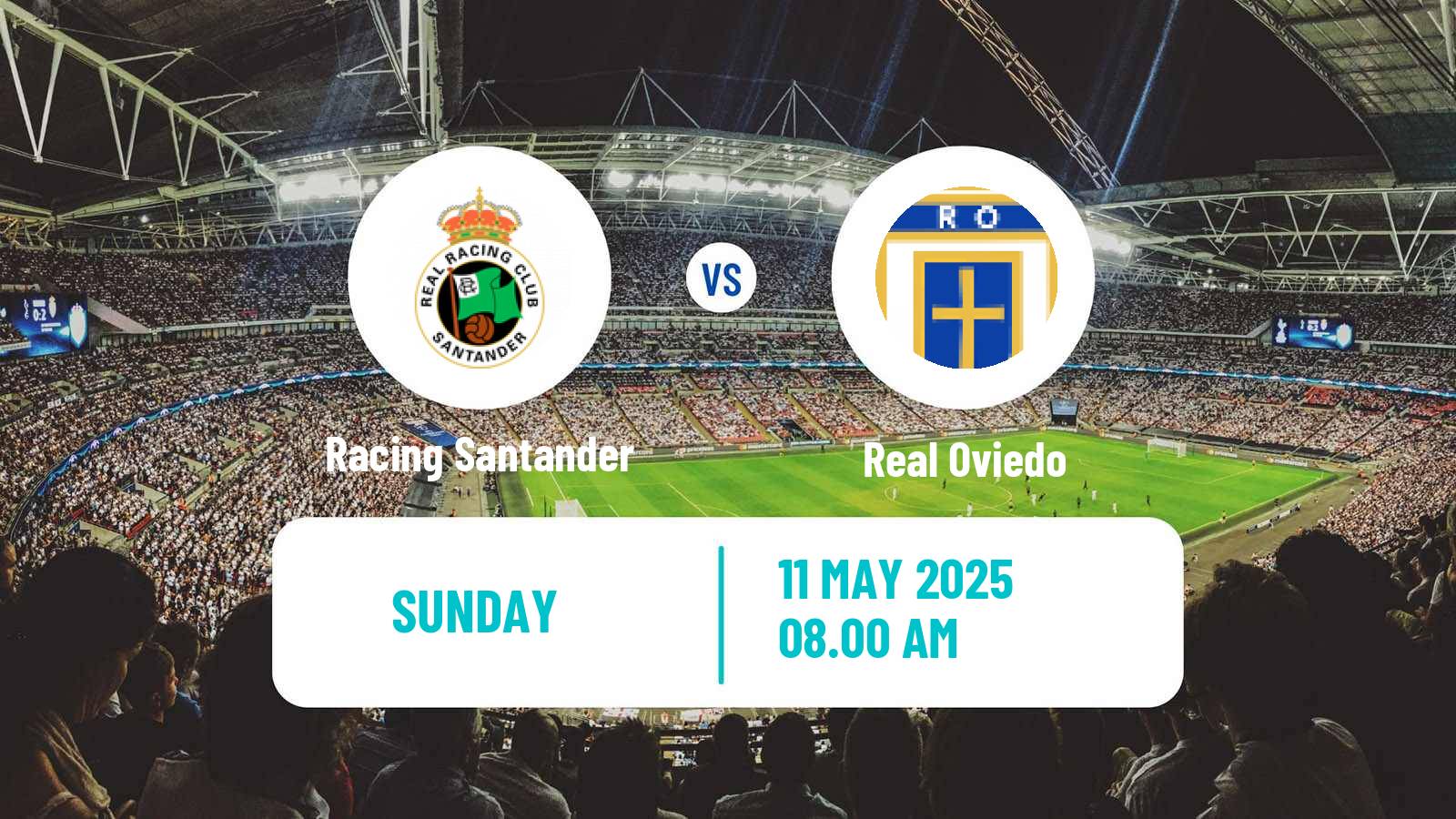 Soccer Spanish LaLiga2 Racing Santander - Real Oviedo
